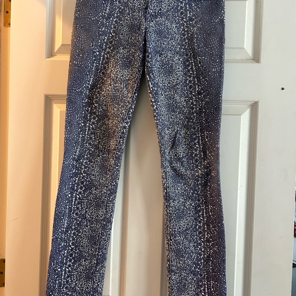 Tory Burch Jeans Women 26 Ivy Super Skinny frost blue jardin